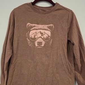 Cat & Jack Brown Long Sleeve Shirt